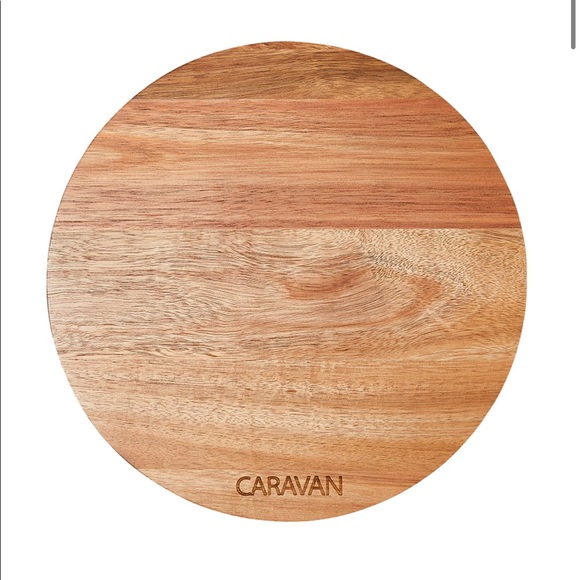Acacia Wood Lazy Susan - Picture 1 of 7